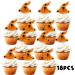 18pcs Gold Glitter Spider Witch Hat Dessert Cupcake Topper Halloween Carnival Theme Decorations Boy Girl Man Woman Happy Birthday Weeding Anniversary Party Decor Supplies - Buy Online on GoSupps.com