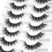 Happy Heartbeat 3D Clear Band Wispy Lashes - Soft Faux Mink Natural Cat Eye False Eyelashes | 7 Pairs Reusable (No. 219) - International Shipping Available - Buy Online on GoSupps.com