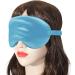 ZLYC Silk Satin Sleep Mask - Light Blue Mint Blue | Elastic Strap | for Women Men | Travel Eye Sleeping Blindfold - Buy Online on GoSupps.com