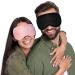 Heated Eye Mask 2-Pack for Dry Eyes - Microwave Activated Moist Heat Therapy - Natural Cassia Lavender - Dark Circles & Puffiness Relief - Black & Pink - Buy Online on GoSupps.com