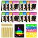 16 Pack Scratch Arts and Crafts Notebooks Scratch Note Pads for Kids Includeing 4 Drawing Stencils and 16 Wooden Stylus Scratch Paper for Kids Art Party Supplies Stocking Stuffers