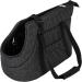 Adjustable Dog & Cat Pocket Transport Box Hands-Free Travel Bag with Side Pockets Black (30x50x32 cm) International Shipping Available - Buy Online on GoSupps.com