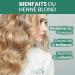 Henn Blond Naturel 100g + Henn Neutre Bio 100g - Kit Coloration V g tale Cheveux Blonds + Soin Capillaire Volume Brillance - Masque Naturel Anti-Pellicules Anti-Poux - Cheveux Secs - Buy Online on GoSupps.com