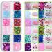 24 Color/Set 3D Butterfly Nail Art Glitter Sequins - Colorful Sparkle Sticker Decals for Manicure - Buy Online on GoSupps.com