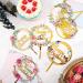 Happy Birthday Cake Toppers - Gold Flower Acrylic - Set of 6 - Ideal for Birthday Parties, Anniversaries, and Cake Decorations - Buy Online on GoSupps.com