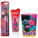 Trolls Poppy Kids Toothbrush Bundle: 3 Items - Powered Toothbrush, Mild Bubble Fruit Toothpaste, Kids' Rinse Cup