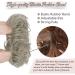 RUWISS Informantable 100% Real Hair Scrunchies - Gray & White Tips - Luxury Lock Bunge Bun Extensions for Women - 1 Piece Pack - Buy Online on GoSupps.com