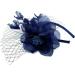 Ladies Beaded Fascinator Aliceband Hairband for Weddings Races Royal Ascot Derby (Navy Blue) - Buy Online on GoSupps.com