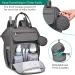 Babbleroo Diaper Bag Backpack - Multifunctional Large Baby Bag with Diaper Pad Stroller Belt & Pacifier Bag - Dark Gray - Buy Online on GoSupps.com