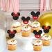 Ercadio 24 PCS Mouse Inspired Cupcake Toppers Glitter Black and Red Mouse Cupcake Picks Baby Shower Kids Boys Birthday Party Cake Decorations Supplies Red Mi Red - Buy Online on GoSupps.com
