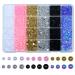 6 Colors ABS Half Pearls for Crafts, 11000Pcs Flatback Nails Pearls Bead Flat Back Pearls Gems for Nail Art Makeup, Shoes, DIY Craft Decorations 6 Color Set