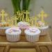 Rsstarxi 24 Pack Baptism Cupcake Toppers God Bless Cupcake Toppers Glitter Cross God Bless Cupcake Picks for Babyshower Christian First Communion Baptism Party Cake Decorations Gold - Buy Online on GoSupps.com