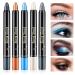 WYBLZPXZ 5 Colors Glitter Eyeshadow Stick Color Set Waterproof Shimmer Pearl Cream Eyeshadow Pencil Long Lasting Smooth Eyeshadow Stick Eye Shadow Pencil Crayon Eye Shadow Stick Makeup