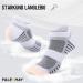 Falechay 8 Pairs Unisex Sneaker Socks - Breathable Cotton Sports Socks for Men & Women | Short Running Socks Size 35-38 - White - Buy Online on GoSupps.com