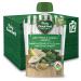 Baby Gourmet Organic Puree Baby Food Pouches - Juicy Pear & Garden Greens - No Added Sugar Or Salt Non GMO No Fillers Gluten Free Kosher (128ml) 12 Pack(Packaging May Vary)