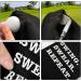 Swing Swear Repeat Golf Towel - Embroidered Funny Golf Gift for Men, Black with Clip - Buy Online on GoSupps.com