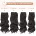 KooKaStyle Dark Brown 20 Inch Long Wavy Clip-in Hair Extensions for Women - 4pcs Thick Hairpiece for Full Head - Buy Online on GoSupps.com