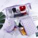 Shop 3-Piece Waterproof PVC Cultural Bag Set - Transparent Makeup & Cosmetic Bags for Women - Purple Travel Wallet - Buy Online on GoSupps.com