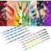 14 Pieces Dotting Tools Painting Brushes Set Nail Art Dotting Tool for Rock Painting Embossing Art Pottery Craft - Buy Online on GoSupps.com