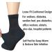 VEIGIKE Women's Extra Wide Quarter Socks 4-Pack - Moisture Wicking & Cushioned for Swollen Feet - Size 9-11, Black - Buy Online on GoSupps.com
