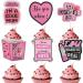 Bright Pink Girls' TV Show Themed Party Cupcake Toppers Set of 18 - Perfect for a girl's TV show themed birthday party bachelorette party or hen party decorations - SugarGera CU-MEAN-GIRLS-2 - Buy Online on GoSupps.com