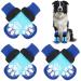 Eyein 3 pairs double-sided anti-slip socks for dogs soft dog socks Pfot protection with adjustable Velcro fastener for hardwood floors indoors blue m m blue (3 pairs)