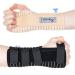 Actesso Breathable Wrist Support Brace Splint - Ideal for Carpal Tunnel Sprains and Tendonitis (Black XL Left) Black XL (Pack of 1) Left