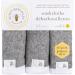 Washcloths 6-Pack - Super Soft Absorbent Knit Terry, 100% Organic Cotton, Heather Grey - Buy Online on GoSupps.com
