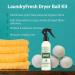 Azuna LaundryFresh Dryer Ball Kit | Organic Wool Dryer Balls - All-Natural Fabric Softener Eco-Friendly Dryer Sheet Alternative | Reusable & Long Lasting Reduces Wrinkles - Buy Online on GoSupps.com
