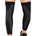 Full Leg Compression Sleeves for Men Women Long Knee Brace Support Protector for Running Basketball Cycling Sport Football Weightlift Workout Arthritis Joint Pain Relief Meniscus Tear 2 Pack XL Black Black X-Large (1 Pair)