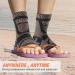 Shop Copper Ankle Brace Compression Sleeve for Pain Relief | Plantar Fasciitis & Achilles Tendonitis Support - Black/Gold - 1 Pair - Buy Online on GoSupps.com