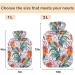 NAANLE 2L Hot Water Bottle with Ethnic Cover | Back Pain Relief & Heat Therapy | Transparent Design for Comfort - Buy Online on GoSupps.com