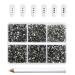 Beadsland 7200PCs flatback rhinestones clear street stones nail gemstones round crystal rhinestones for handicrafts mixed 6 sizes with wax pencil kit ss3-SS10 anthracite black diamond