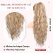 Brikabia 66cm Ponytail Extension | Beach Wavy Clip-In Braid | Natural Middle Blonde with Highlights - Perfect for Women - Buy Online on GoSupps.com