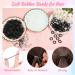 2054Pcs Clear and Black Hair Rubber Bands Set with Seamless Ties and Styling Accessories - Buy Online on GoSupps.com