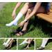 Brooklyn 8 Pairs Thin Combed Cotton Diabetic Socks for Men & Women | Wide & Loose Fit Neuropathy Low-Crew Socks | White, Shoe Size 6-11 - Buy Online on GoSupps.com