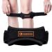 CAMBIVO 2 Pack Patella Tendon Knee Strap Knee Pain Relief Support Brace for Women Men Adjustable Band for Hiking Soccer Basketball Baseball Running Tennis Volleyball Squats Orange