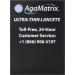 AgaMatrix Lancets 33 Gauge | 100 Count Box - Ultra-Fine Needles for Smooth and Comfortable Blood Sampling - Buy Online on GoSupps.com