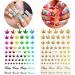 12 Sheets Pot Leaf Nail Art Stickers | Self-Adhesive 3D Maple Leaf Decals for Fall Nail Art | Glitters, Flakes & Colorful Weed Design - Buy Online on GoSupps.com