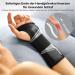 Freetoo Light-Pass Shaped Wristwear with Bionic Carpal Tunnel Rail - One-Tiered Wrist Bandages for RSI & Tendonal Inflammation - Extended Wrist Splint for Men & Women (Left Hand S/M - Black & Gray) - Buy Online on GoSupps.com