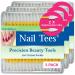 Fran Wilson NAIL TEES COTTON TIPS 120 Count (3 PACK) - The Ultimate Nail Tool Multi-Purpose Double-sided Swabs with Pointed Ends for Precise Touch-ups and the Perfect At-Home Manicure & Pedicure