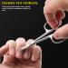 Professional Grade FVION Curved Cuticle Scissors for Men and Women - Extra Fine Stainless Steel Manicure Scissors with Precise Pointed Tip - Buy Online on GoSupps.com