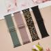 Adjustable Stretchy Nylon Solo Loop Bands for Apple Watch 38mm/40mm/41mm - 4 Pack Black/Cactus/Leopard/Pink Wristbands for iWatch Series Ultra/8/7/6/5/4/3/2/1/SE - Men and Women - Buy Online on GoSupps.com