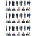36 Stand Up King Charles & Camilla Edible Wafer Paper Cake Toppers Decorations