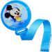 Disney Mickey Mouse Pacifier Chain & Holder - BPA Free Clip with Fabric Band - Blue Toy Holder - Buy Online on GoSupps.com