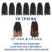 6 Inch 9 Packs Pre-twisted Passion Twist Hair | Natural Black & Ombre Gold Brown | Crochet Hair Extensions - Buy Online on GoSupps.com