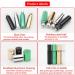JIUWU 8pcs Essential Oil Roller Bottles - 10ml Stainless Steel Refillable Perfume Vials with Droppers & Opener | Organic Beauty (4 Colors - Buy Online on GoSupps.com