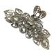 Vintage Style Hair Clips for Women & Girls - Large Rhinestone Alloy Hair Clips - Fashionable Retro Flower Design for Thick Hair (2PCs 6cm) - Buy Online on GoSupps.com