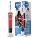 Oral-B Kids Star Wars Electric toothbrush/Electric Toothbrush for children from 3 years 2 cleaning modes for dental care extra soft bristles 4 stickers red Starwars handle