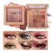 Mimore 16 colors eyes shadow ultrapmented natural mat golden nude shimmer eyeshadow palette professional durable waterproof make-up eyeshadow mixable portable vegan 02 352